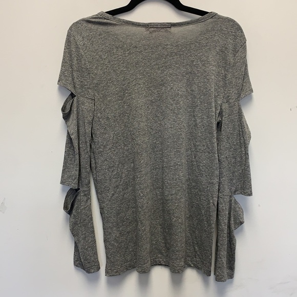 N:philanthropy grey cut out long sleeve top - Picture 6 of 6